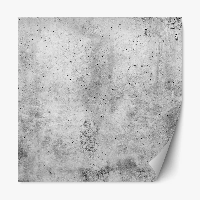 Naklejka repozycjonowalna surowa tekstura betonu na ścianie