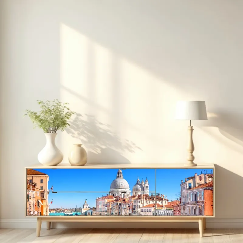 Naklejka repozycjonowalna Wenecja wielki kanał panorama – Wallissimo® Naklejka repozycjonowalna Wenecja wielki kanał panorama – Wallissimo®