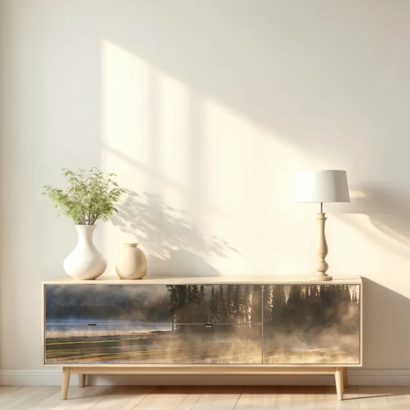 Naklejka repozycjonowalna portret studyjny czarnego labradora – Wallissimo®