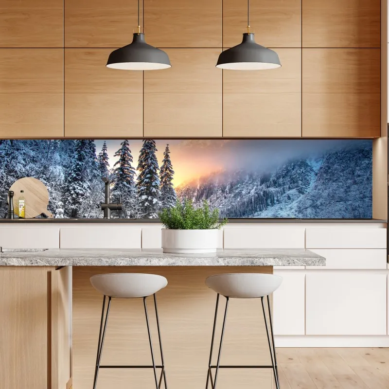 Naklejka repozycjonowalna spokojne alpejskie jezioro pod szczytem Wetterhorn, Szwajcaria – Wallissimo®