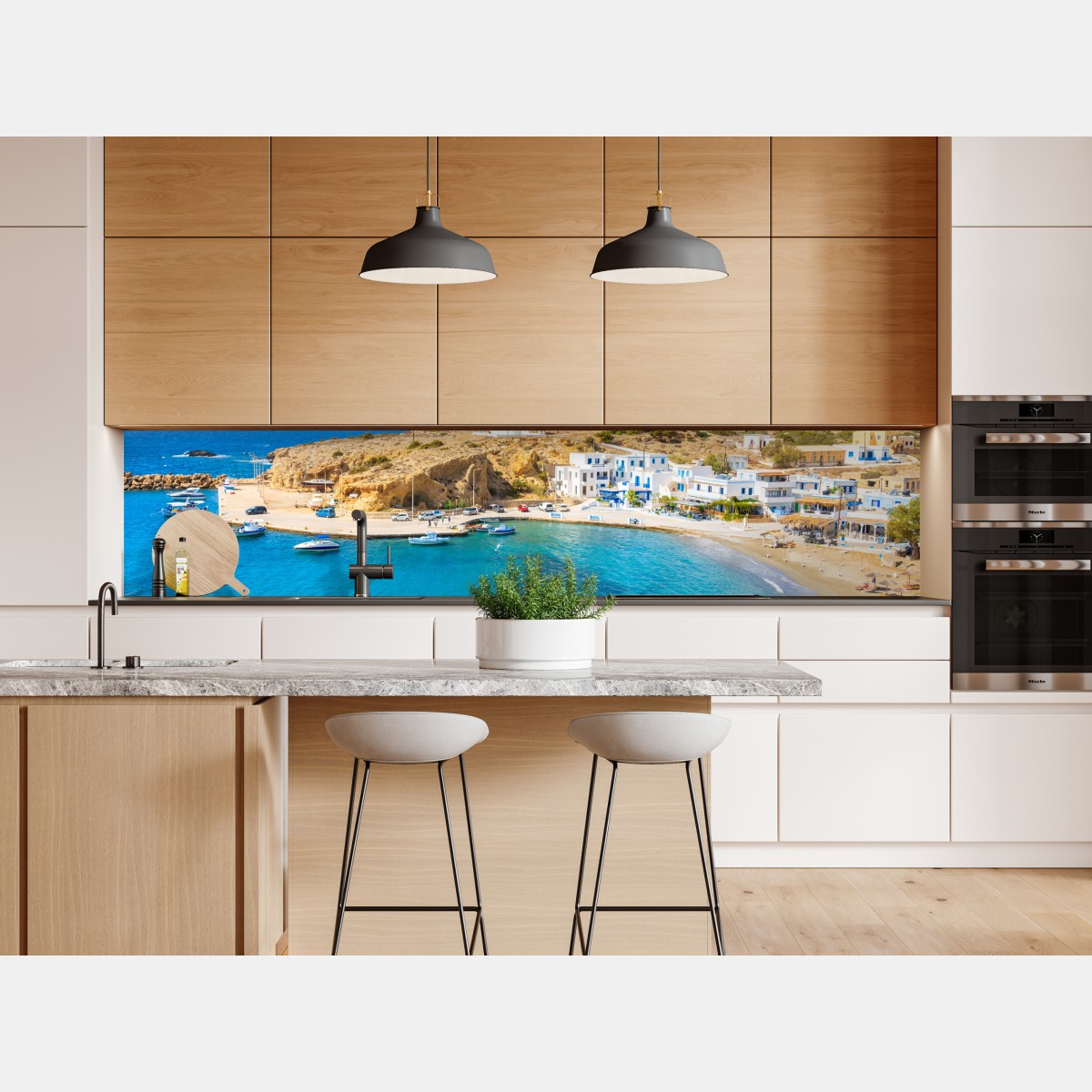 Naklejka repozycjonowalna zatoka Finiki, Karpathos – Wallissimo® Naklejka repozycjonowalna zatoka Finiki, Karpathos – Wallissimo®