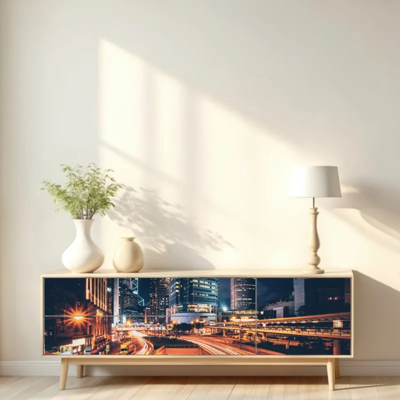 Naklejka repozycjonowalna złoty wzór art deco – Wallissimo®