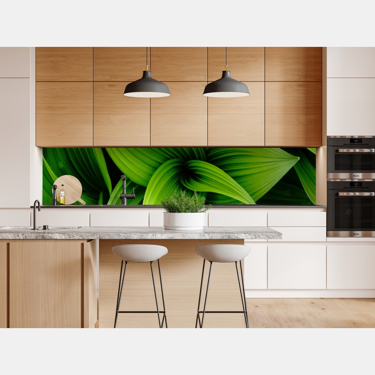 Naklejka repozycjonowalna gęste zielone liście – Wallissimo® Naklejka repozycjonowalna gęste zielone liście – Wallissimo®