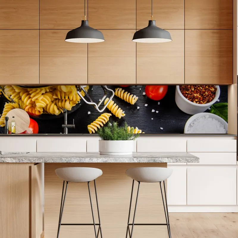 Naklejka repozycjonowalna elegancki czerwony flaming na czarnym tle – Wallissimo®