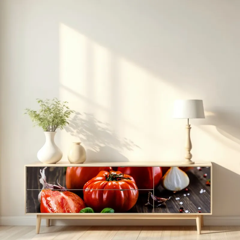 Naklejka repozycjonowalna intensywny fioletowy 3d wir wstęg – Wallissimo®