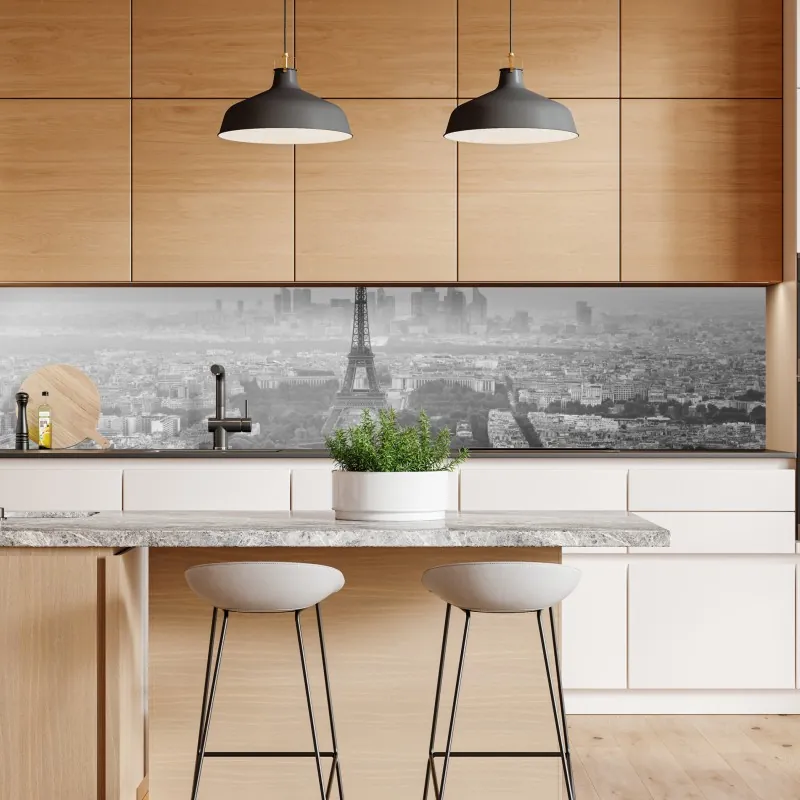 Naklejka repozycjonowalna ręcznie rysowany granatowy wzór kwiatowy na kremowym tle – Wallissimo®