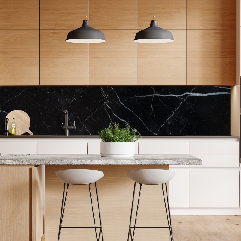 Naklejka repozycjonowalna czarny marmur marquina do nowoczesnych wnętrz – Wallissimo® Naklejka repozycjonowalna czarny marmur marquina do nowoczesnych wnętrz – Wallissimo®