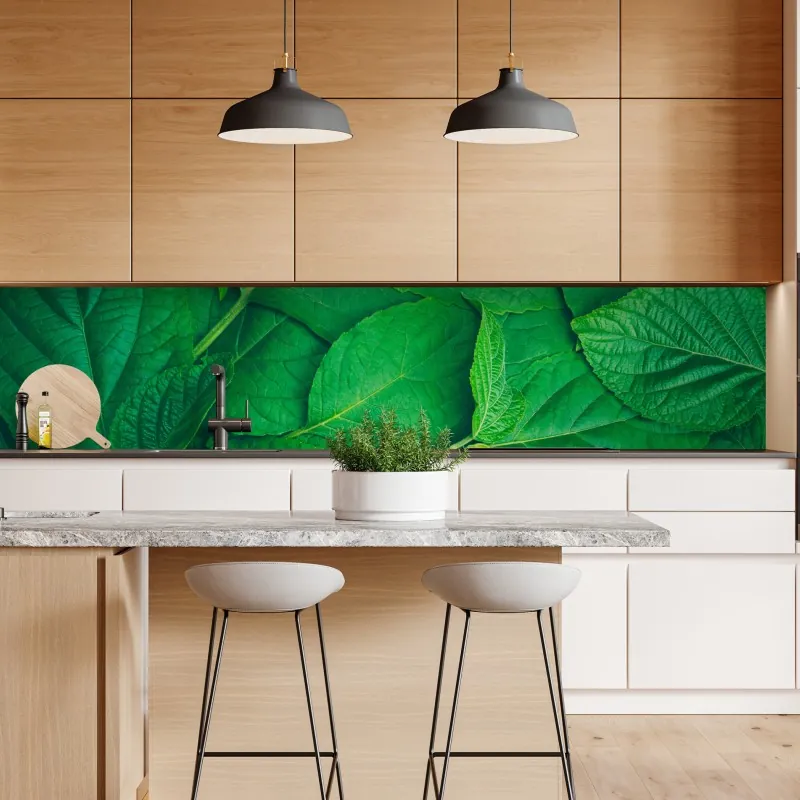 Naklejka repozycjonowalna tropikalny wzór z kakadu i kwiatami – Wallissimo®