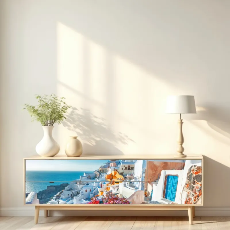 Naklejka repozycjonowalna intensywny pomarańczowy kwiat gerbery z bliska – Wallissimo®