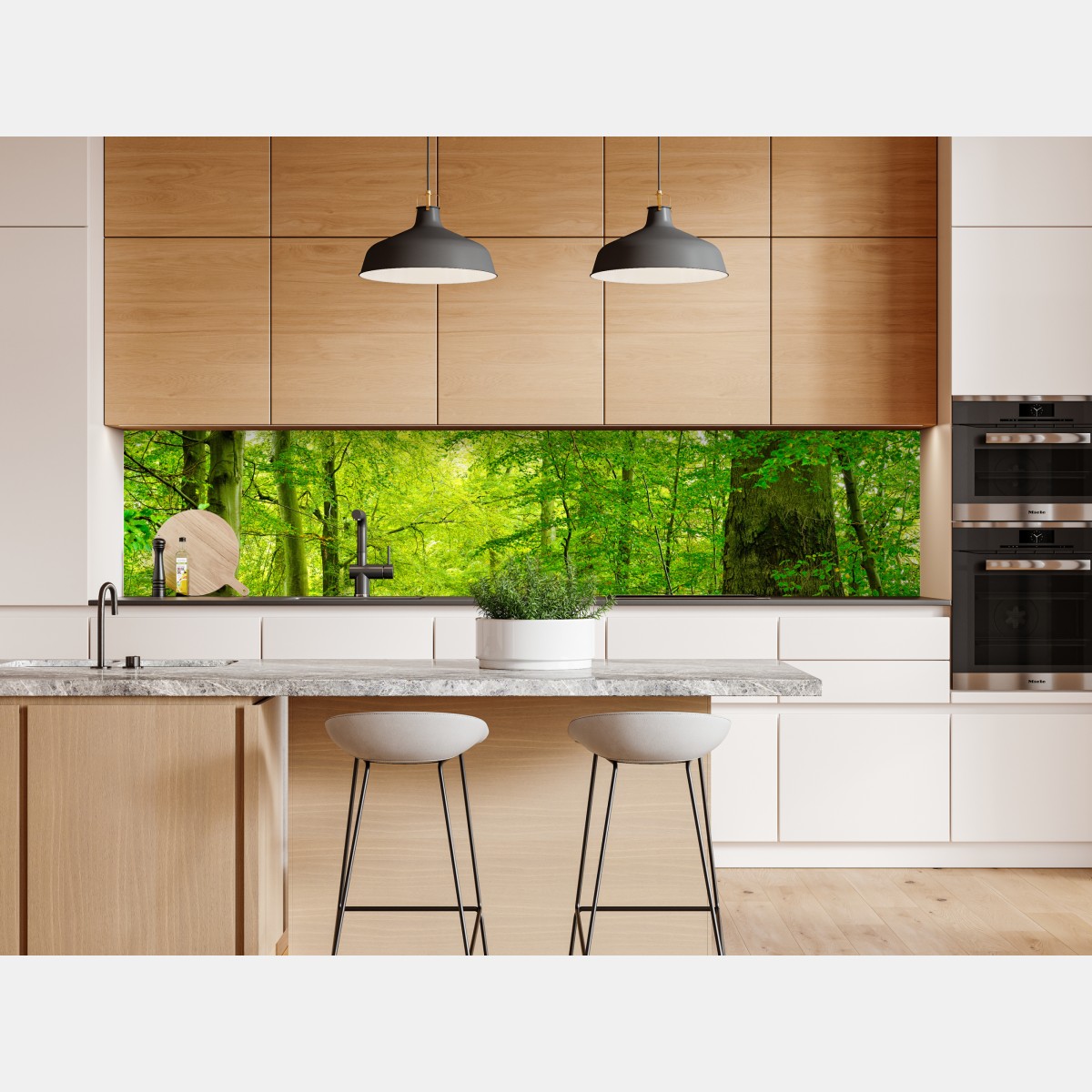 Naklejka repozycjonowalna spokojna zielona leśna ścieżka – Wallissimo® Naklejka repozycjonowalna spokojna zielona leśna ścieżka – Wallissimo®