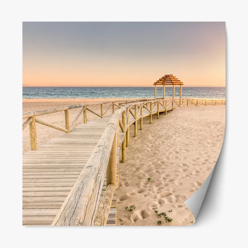 Naklejka repozycjonowalna złoty art deco łukowy wzór – Wallissimo®