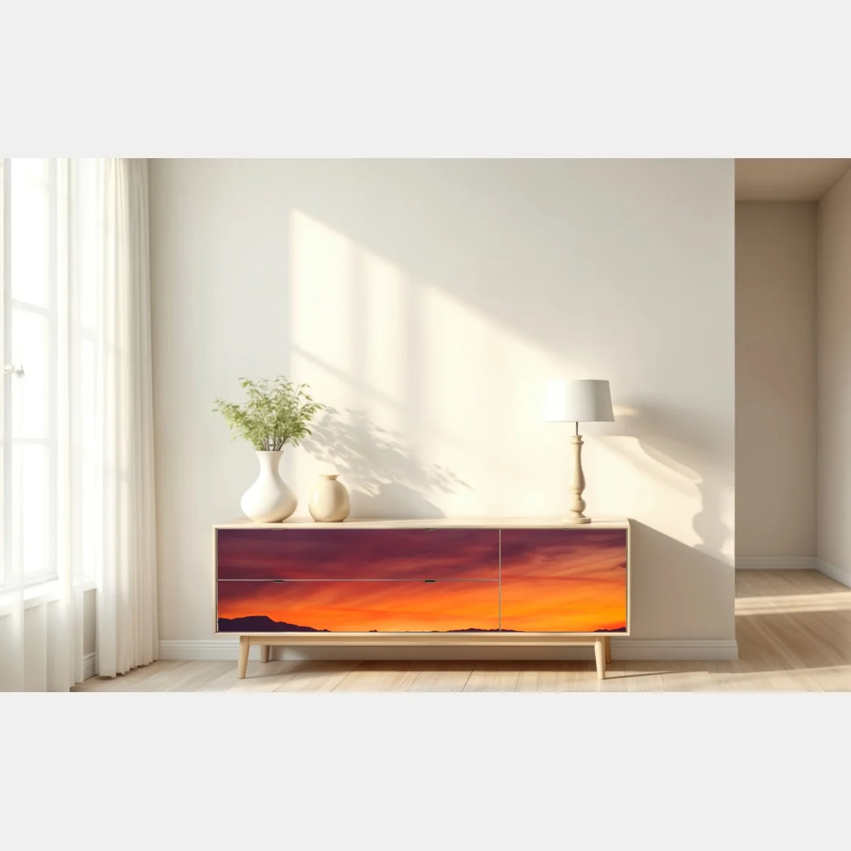 Naklejka repozycjonowalna Las Vegas zachód słońca panorama miasta – Wallissimo® Naklejka repozycjonowalna Las Vegas zachód słońca panorama miasta – Wallissimo®