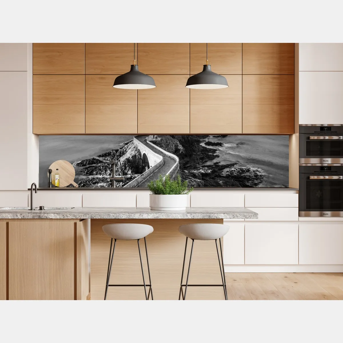 Naklejka repozycjonowalna latarnia morska na skalistym wybrzeżu – Wallissimo® Naklejka repozycjonowalna latarnia morska na skalistym wybrzeżu – Wallissimo®