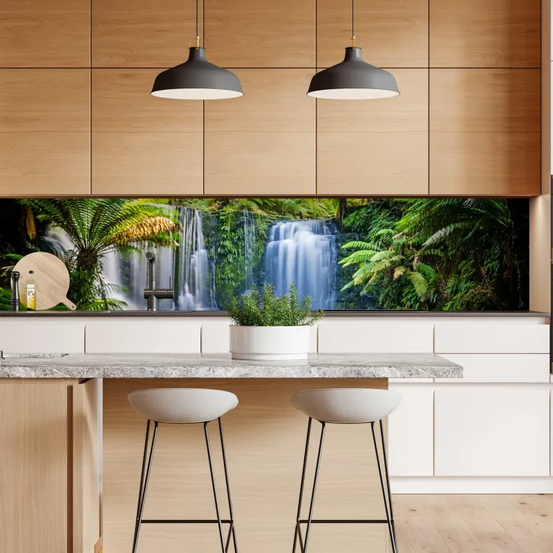 Naklejka repozycjonowalna akwarelowy wzór z ptakami i różami – Wallissimo®