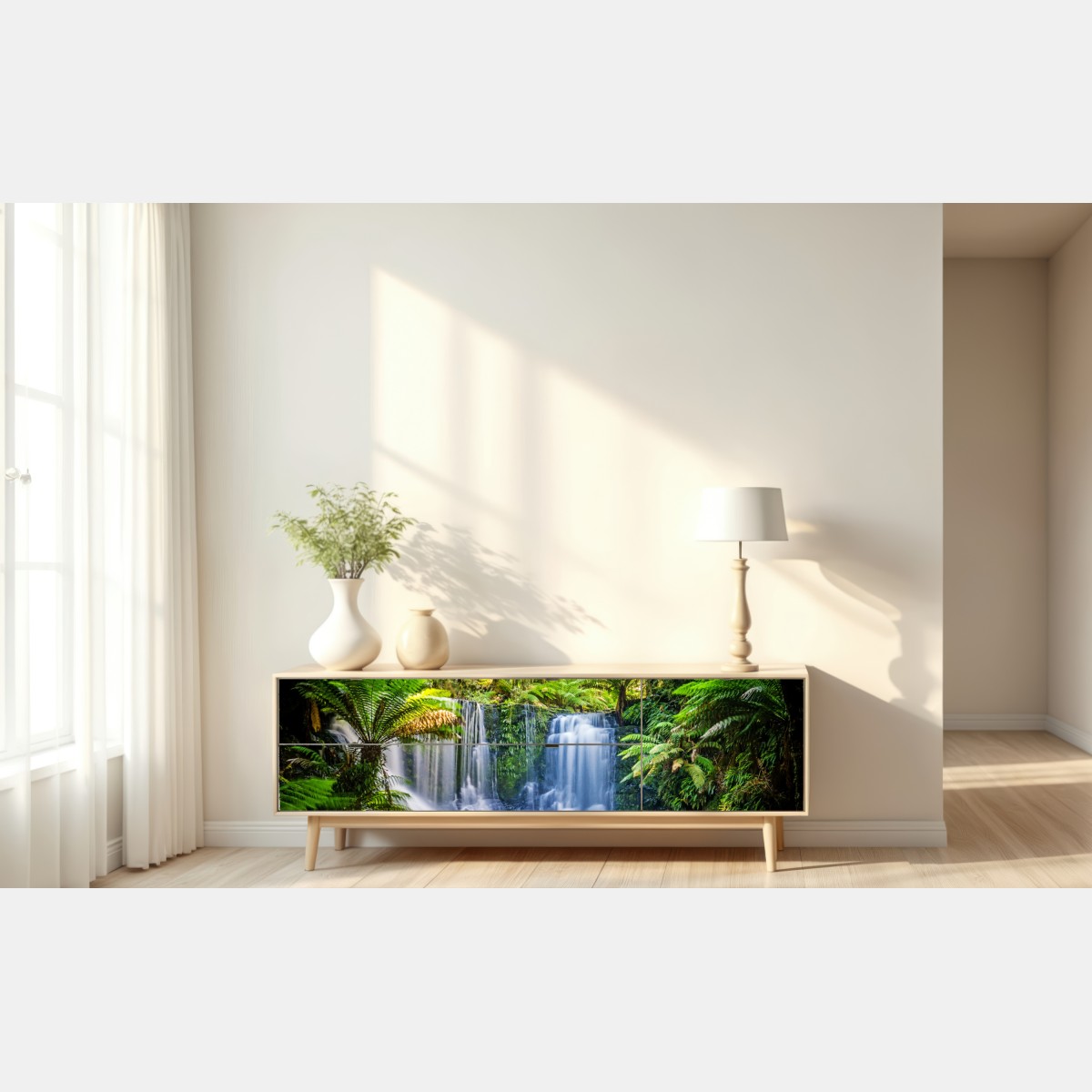 Naklejka repozycjonowalna bujny wodospad w Mt Field National Park, Tasmania – Wallissimo® Naklejka repozycjonowalna bujny wodospad w Mt Field National Park, Tasmania – Wallissimo®