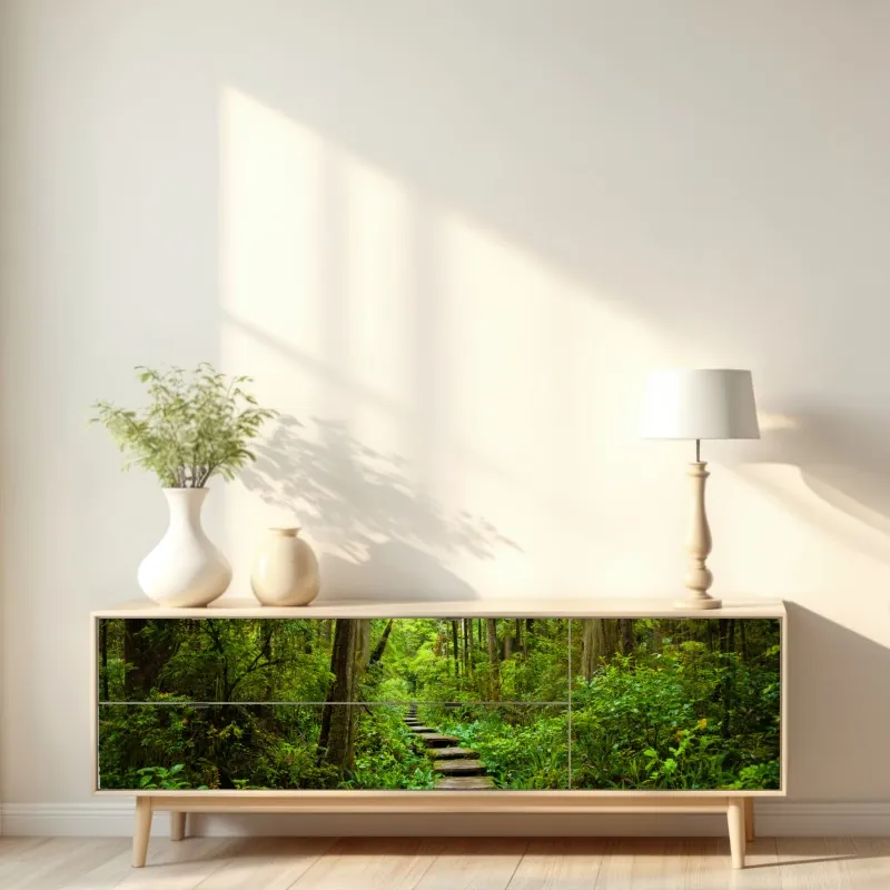 Naklejka repozycjonowalna japoński niebieski wzór seigaiha – Wallissimo®