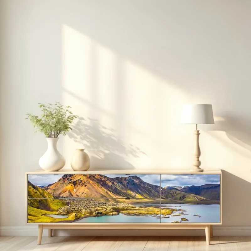 Naklejka repozycjonowalna kolorowe balony unoszące się w niebie – Wallissimo®