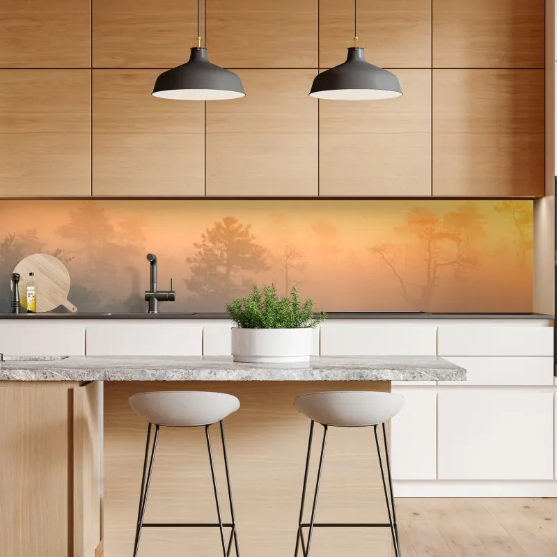 Naklejka repozycjonowalna vintage koralowy wzór kwiatowy na ciemnozielonym tle – Wallissimo®