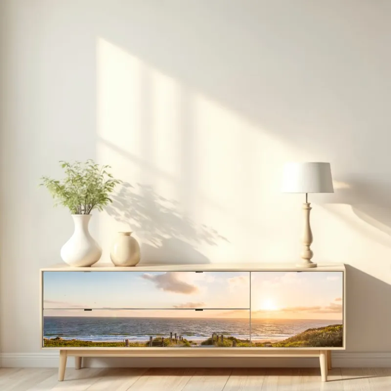 Naklejka repozycjonowalna Sanphet Prasat pałac nad jeziorem – Wallissimo®