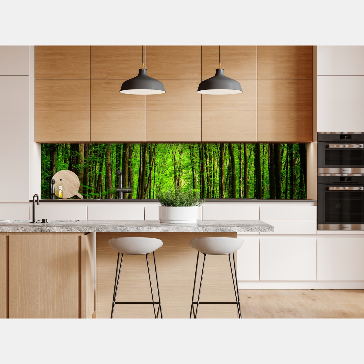 Naklejka repozycjonowalna bujna zielona leśna ścieżka – Wallissimo® Naklejka repozycjonowalna bujna zielona leśna ścieżka – Wallissimo®