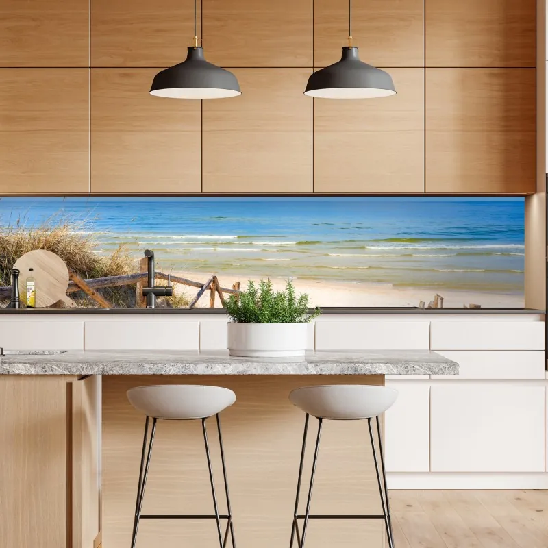 Naklejka repozycjonowalna wejście na plażę w Lubiatowie, Polska – Wallissimo® Naklejka repozycjonowalna wejście na plażę w Lubiatowie, Polska – Wallissimo®