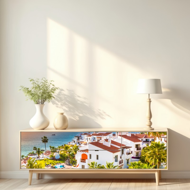 Naklejka repozycjonowalna zachód słońca nad Puerto de Santiago, Teneryfa – Wallissimo® Naklejka repozycjonowalna zachód słońca nad Puerto de Santiago, Teneryfa – Wallissimo®