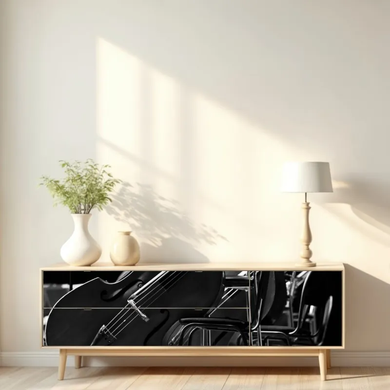 Naklejka repozycjonowalna mistyczny portret w złocie i błękicie – Wallissimo®