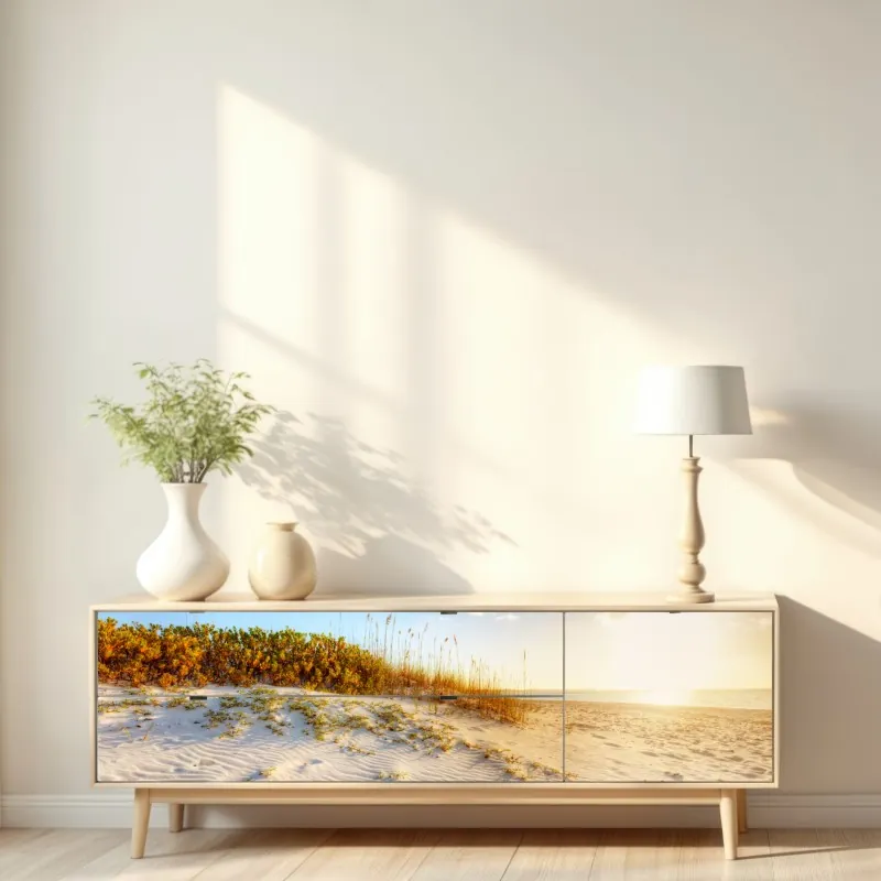 Naklejka repozycjonowalna zachód słońca nad wydmami Grace Bay – Wallissimo® Naklejka repozycjonowalna zachód słońca nad wydmami Grace Bay – Wallissimo®