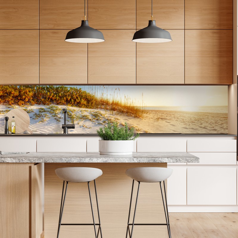 Naklejka repozycjonowalna zachód słońca nad wydmami Grace Bay – Wallissimo® Naklejka repozycjonowalna zachód słońca nad wydmami Grace Bay – Wallissimo®