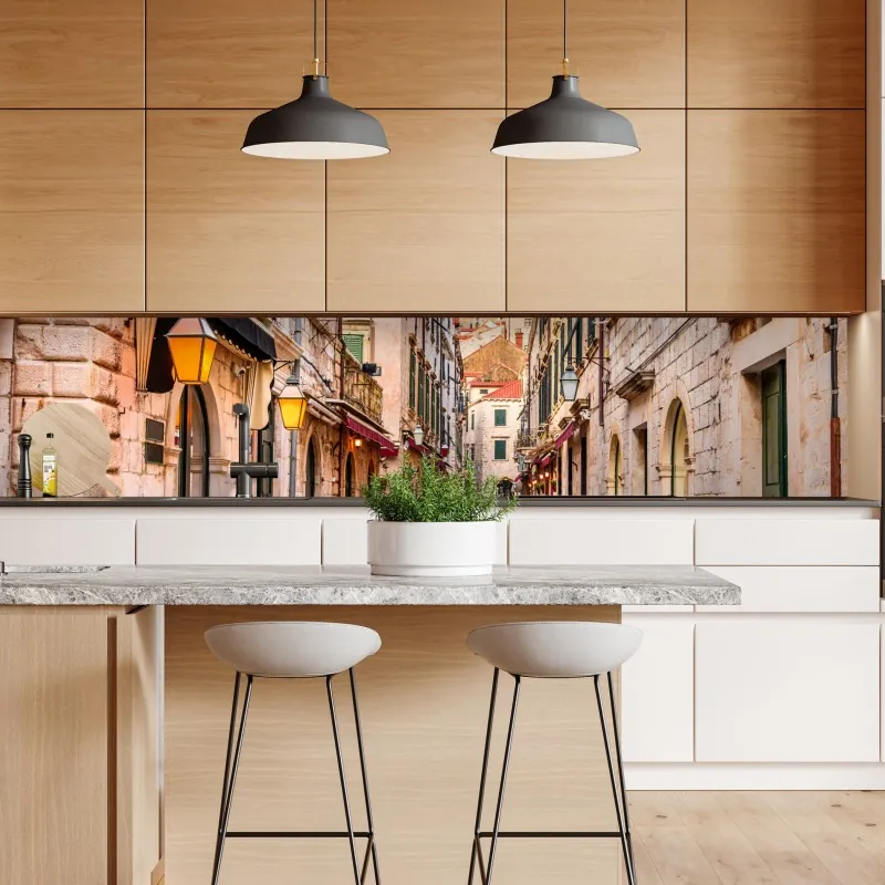 Naklejka repozycjonowalna abstrakcyjny wzór fasady architektonicznej – Wallissimo®