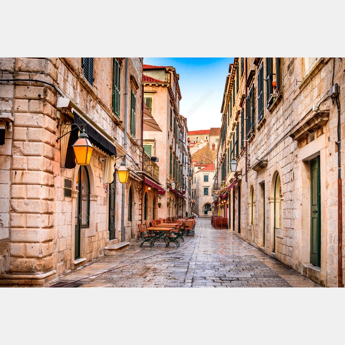Naklejka repozycjonowalna Dubrownik stara ulica – Wallissimo® Naklejka repozycjonowalna Dubrownik stara ulica – Wallissimo®