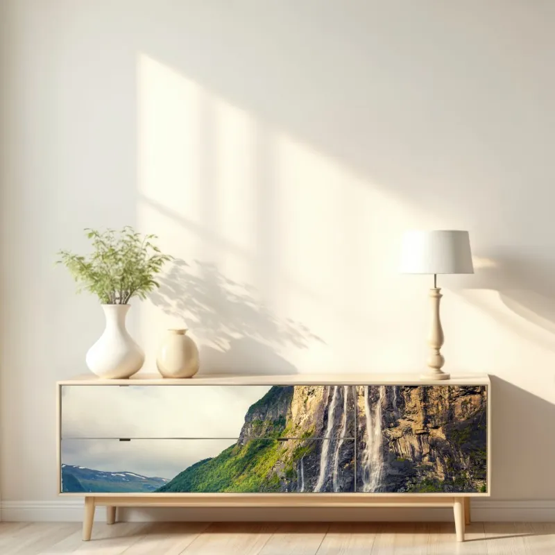 Naklejka repozycjonowalna trzy czerwone tulipany na czarnym tle – Wallissimo®