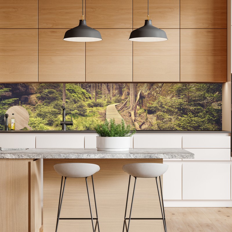 Naklejka repozycjonowalna słoneczna drewniana kładka w Adrspach Teplice – Wallissimo® Naklejka repozycjonowalna słoneczna drewniana kładka w Adrspach Teplice – Wallissimo®