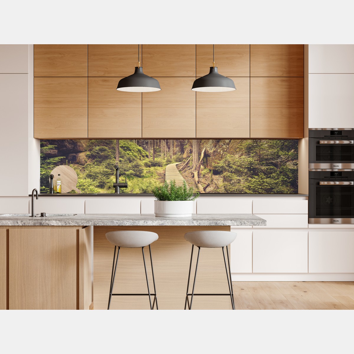 Naklejka repozycjonowalna słoneczna drewniana kładka w Adrspach Teplice – Wallissimo® Naklejka repozycjonowalna słoneczna drewniana kładka w Adrspach Teplice – Wallissimo®