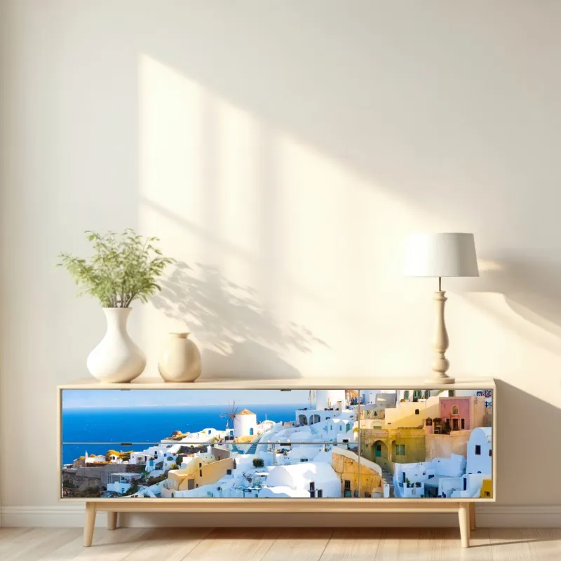 Naklejka repozycjonowalna Pawilon Tengwang o wschodzie słońca – Wallissimo®