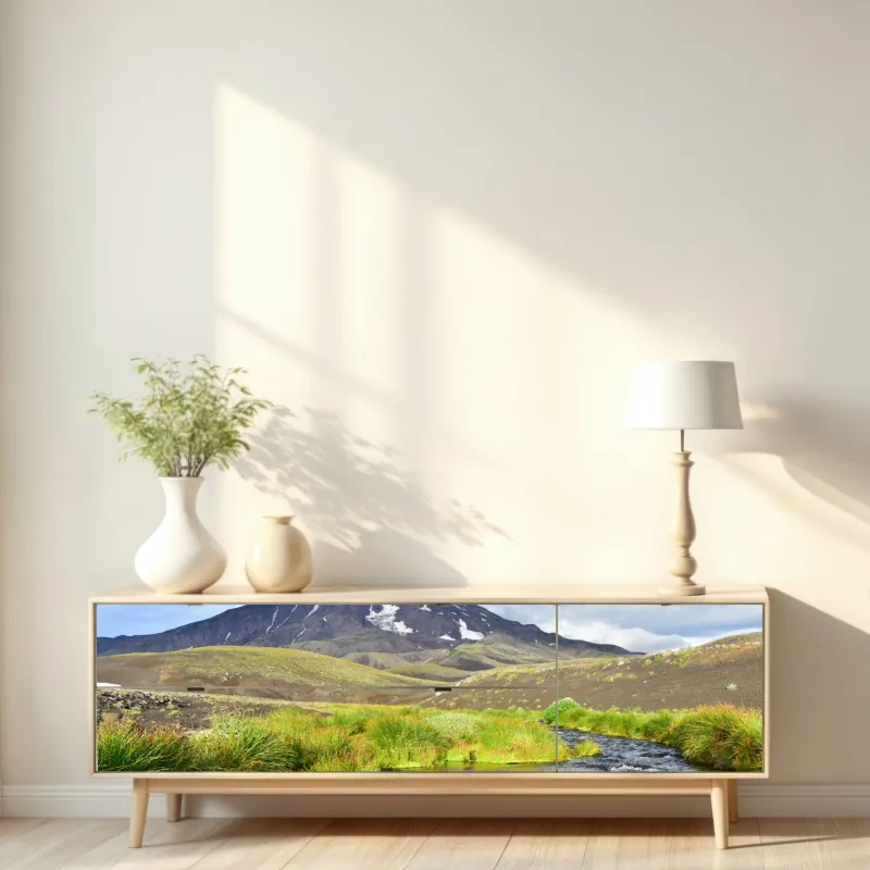 Naklejka repozycjonowalna złoty art deco łukowy wzór – Wallissimo®