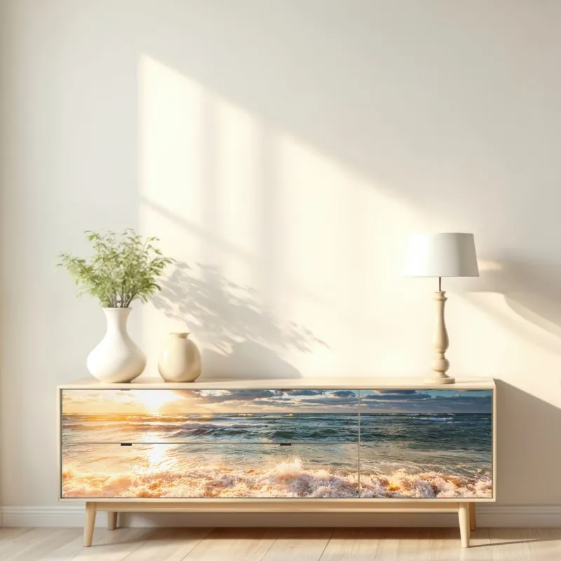 Naklejka repozycjonowalna delikatny dmuchawiec w monochromie – Wallissimo®