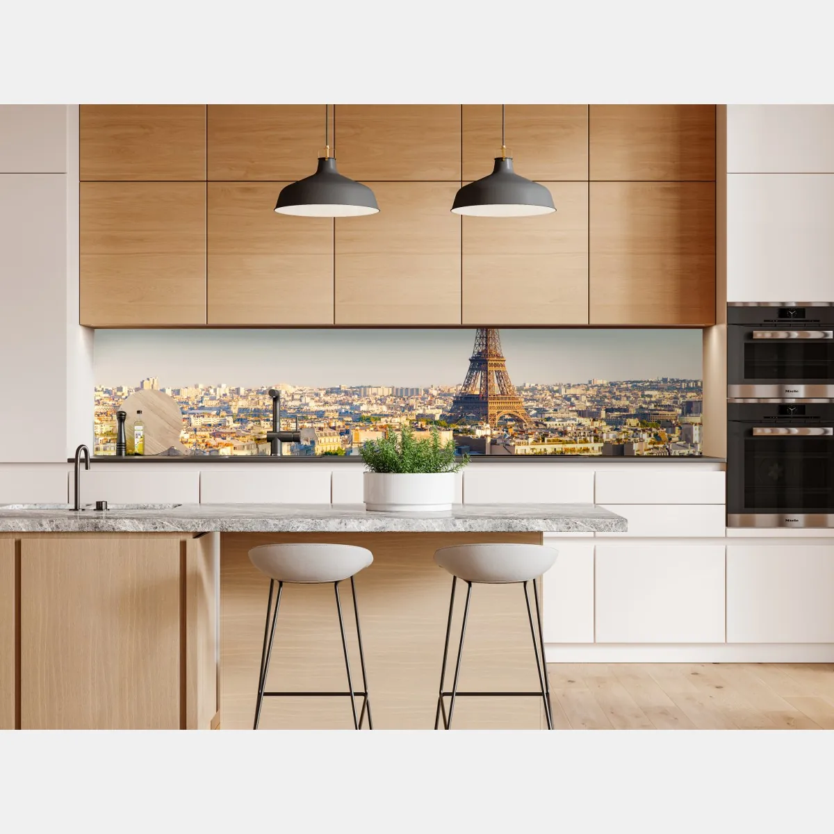 Naklejka repozycjonowalna panorama Paryża z Wieżą Eiffla – Wallissimo® Naklejka repozycjonowalna panorama Paryża z Wieżą Eiffla – Wallissimo®