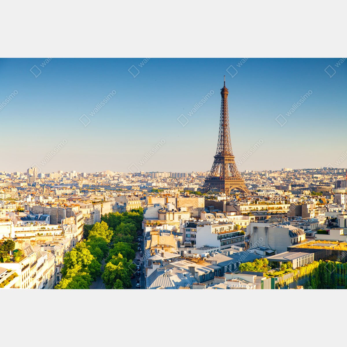 Naklejka repozycjonowalna panorama Paryża z Wieżą Eiffla – Wallissimo® Naklejka repozycjonowalna panorama Paryża z Wieżą Eiffla – Wallissimo®