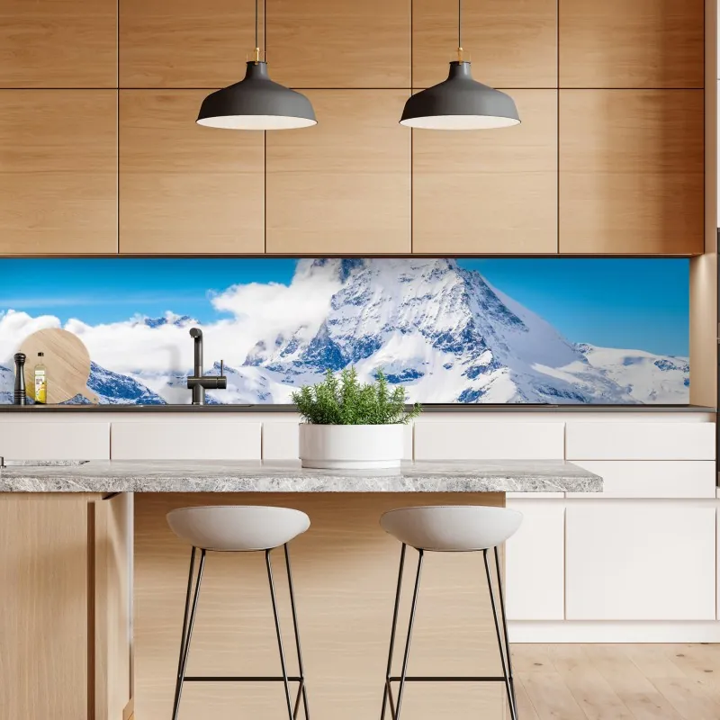 Naklejka repozycjonowalna Matterhorn w całej okazałości z Gornergrat – Wallissimo® Naklejka repozycjonowalna Matterhorn w całej okazałości z Gornergrat – Wallissimo®