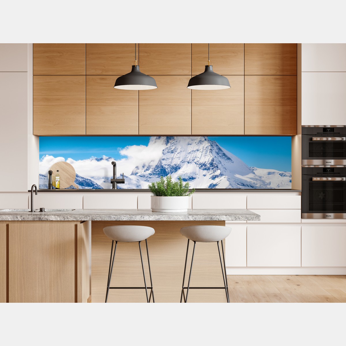 Naklejka repozycjonowalna Matterhorn w całej okazałości z Gornergrat – Wallissimo® Naklejka repozycjonowalna Matterhorn w całej okazałości z Gornergrat – Wallissimo®