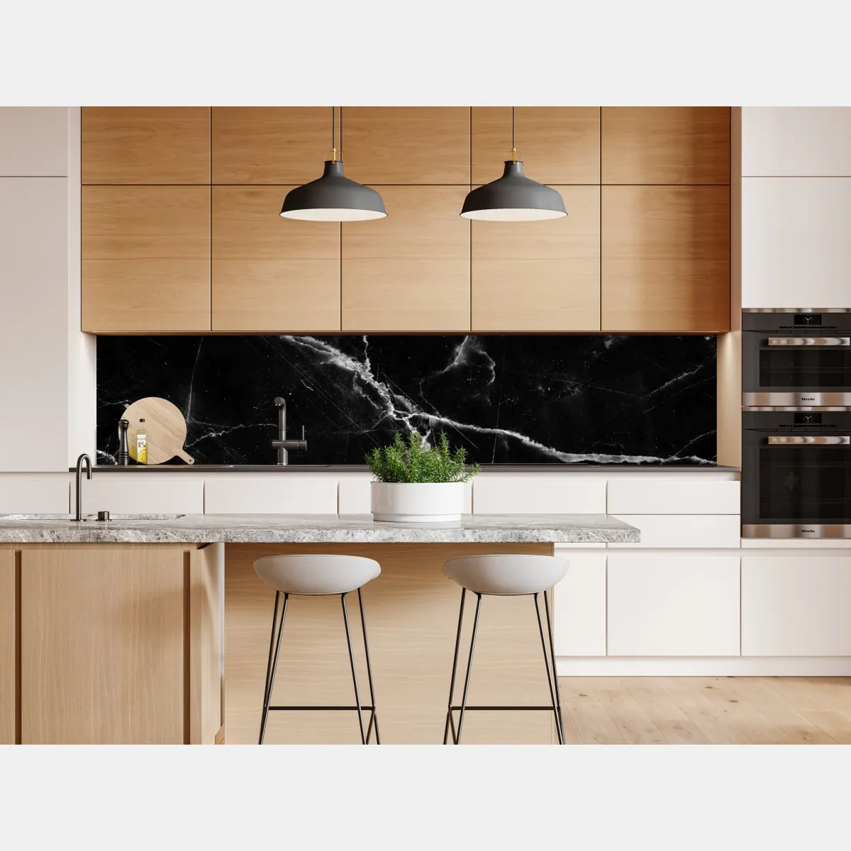 Naklejka repozycjonowalna czarny marmur z żyłami – Wallissimo® Naklejka repozycjonowalna czarny marmur z żyłami – Wallissimo®