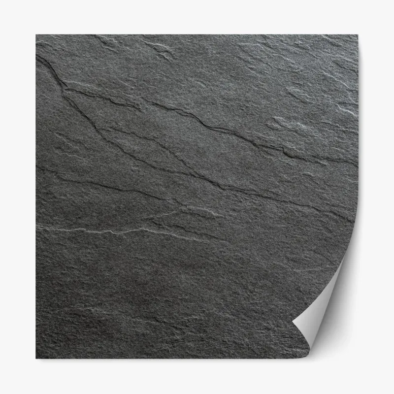 Naklejka repozycjonowalna ciemna tekstura łupka