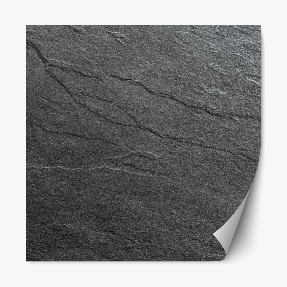 Repositionable sticker dark slate stone texture