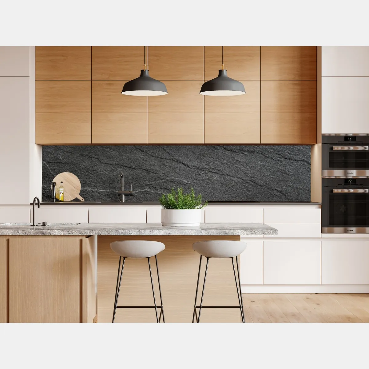 Naklejka repozycjonowalna ciemna tekstura łupka – Wallissimo® Naklejka repozycjonowalna ciemna tekstura łupka – Wallissimo®