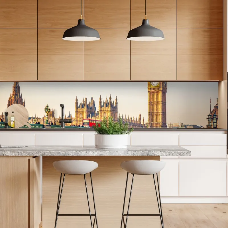 Naklejka repozycjonowalna Toskańskie pagórki o zachodzie słońca – Wallissimo®