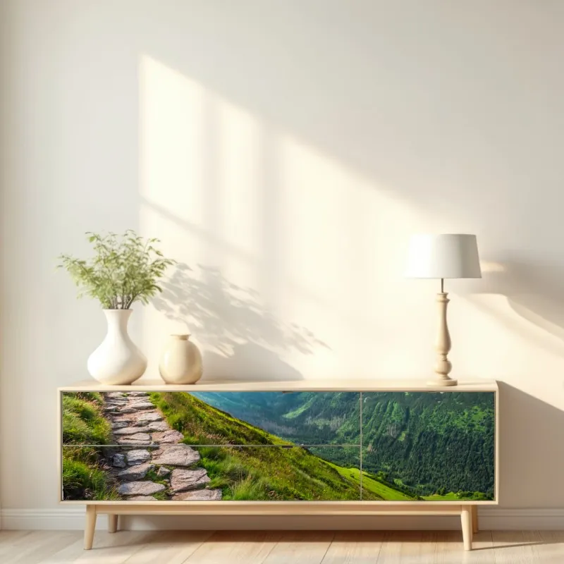 Naklejka repozycjonowalna sucha protea w sepii – Wallissimo®