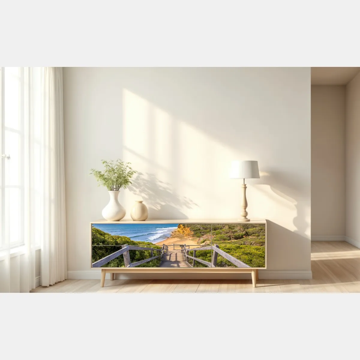 Naklejka repozycjonowalna ścieżka do Bells Beach nadmorski pejzaż – Wallissimo® Naklejka repozycjonowalna ścieżka do Bells Beach nadmorski pejzaż – Wallissimo®