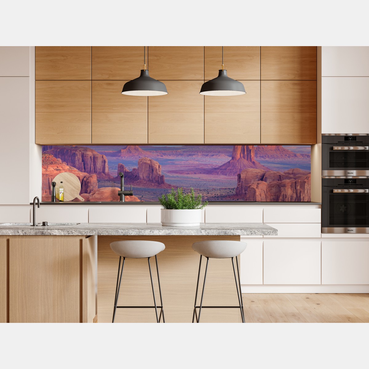 Naklejka repozycjonowalna Monument Valley pustynny zachód słońca panorama – Wallissimo® Naklejka repozycjonowalna Monument Valley pustynny zachód słońca panorama – Wallissimo®