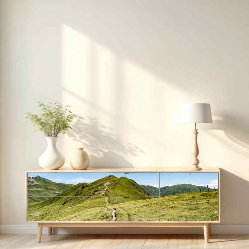 Naklejka repozycjonowalna kręty szlak w Zillertalu – Wallissimo® Naklejka repozycjonowalna kręty szlak w Zillertalu – Wallissimo®